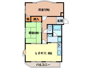 泉ヶ丘マンションの物件間取画像